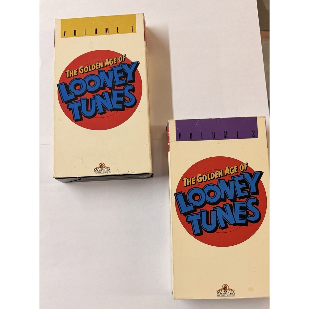 WB The Golden Age Of LOONEY TUNES Vol 1 & 2 VHS VIDEO 1 Hour 42 Minutes Cartoon